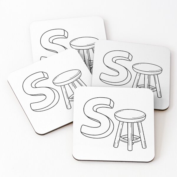 Item preview, An illustration of letter S stand for Stool designed and sold by rasagamastore.