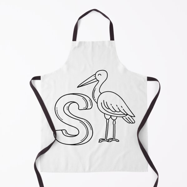 Item preview, An illustration of letter S stand for Stork designed and sold by rasagamastore.