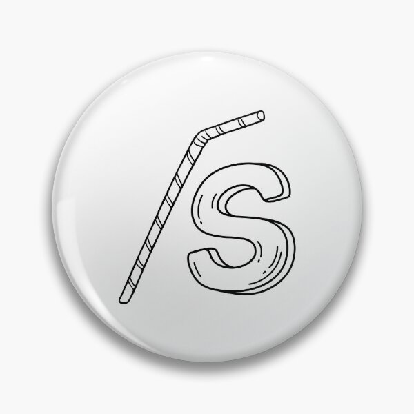 Item preview, An illustration of letter S stand for Straw designed and sold by rasagamastore.