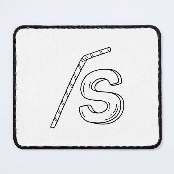Item preview, An illustration of letter S stand for Straw designed and sold by rasagamastore.