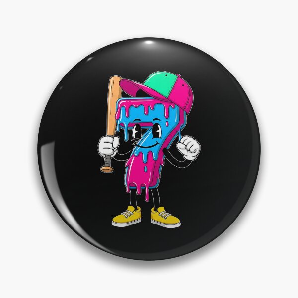 Item preview, Baseball 7th Birthday Boy Ice Cream Drip 7 Yr Old Birthday designed and sold by facegm.