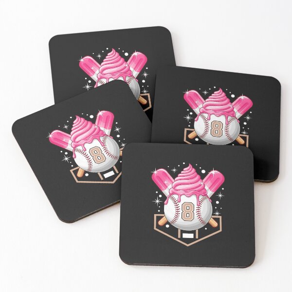 Item preview, Baseball 8th Birthday Ice Cream Drip Stuff 8 Years Girl Kids designed and sold by facegm.
