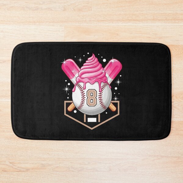 Item preview, Baseball 8th Birthday Ice Cream Drip Stuff 8 Years Girl Kids designed and sold by facegm.