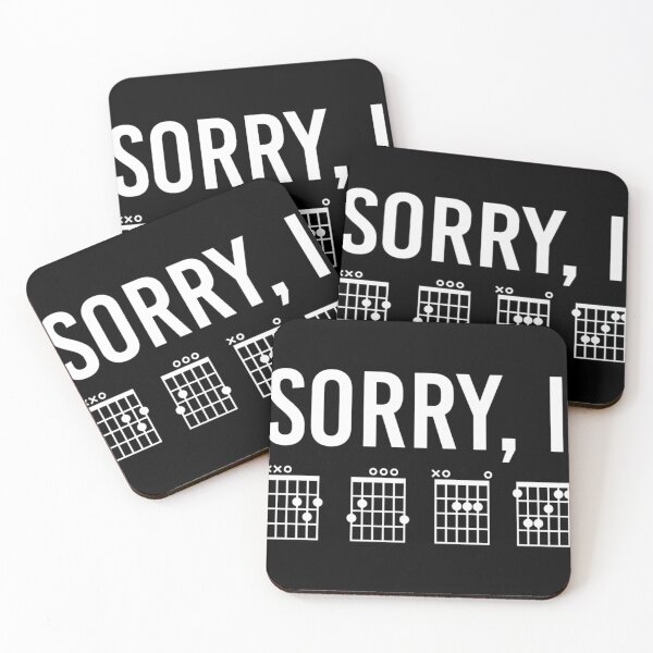 Item preview, Sorry I Dgaf Funny Guitar Chords Hidden Message designed and sold by JanetMcVeigh.