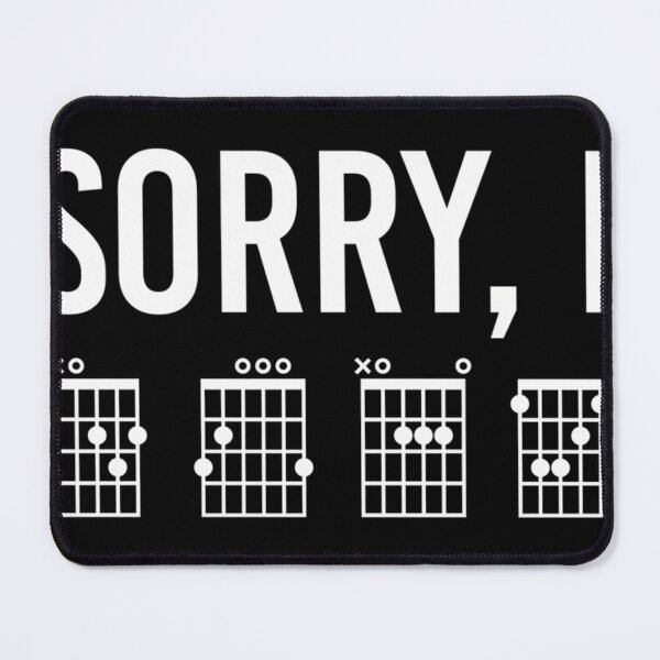 Item preview, Sorry I Dgaf Funny Guitar Chords Hidden Message designed and sold by JanetMcVeigh.