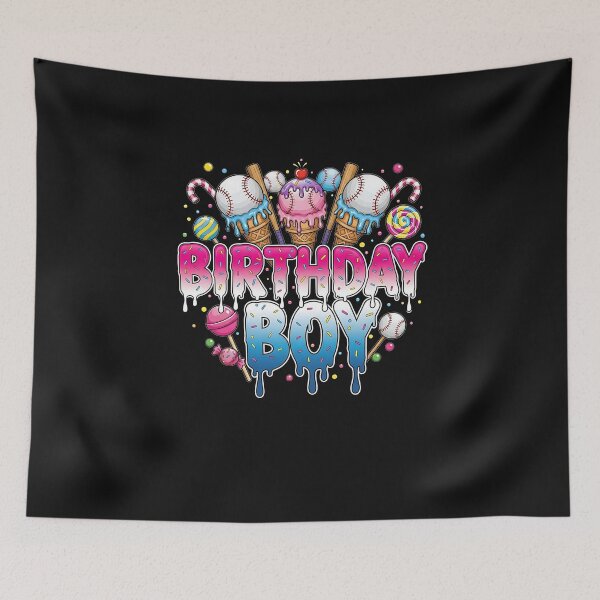 Item preview, Baseball 9 Year Old Ice Cream Drip 9th Birthday Boy Kids designed and sold by facegm.