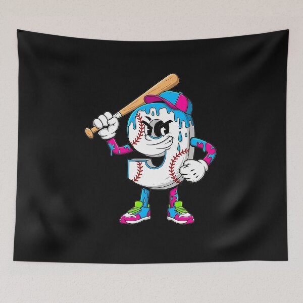 Item preview, Baseball 9 Year Old Ice Cream Drip 9th Birthday Boy Number  designed and sold by facegm.