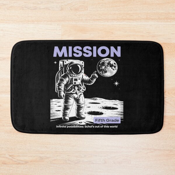 Item preview, Fifth Grade Back To School Space Rocket Astronaut designed and sold by Jadiantukora.