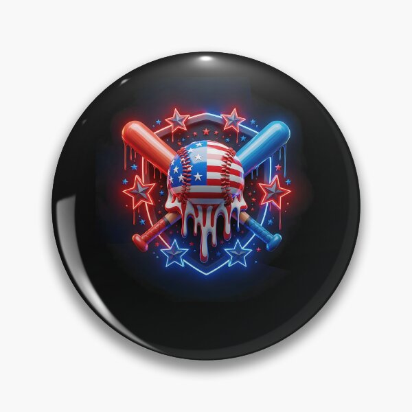 Artikelvorschau, 4. Juli Baseball Drip Patriotische amerikanische Flagge Männer Jungen entworfen und verkauft von facegm.