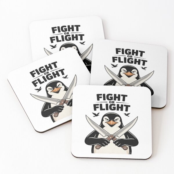 Item preview, Fight or Flight Penguin Meme Pun Sea Animal Penguin Lover designed and sold by Jadiantukora.