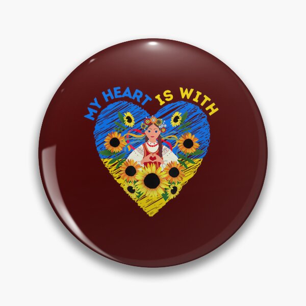 Item preview, My Heart Is With Ukraine Sunflower designed and sold by Mattilyndils.