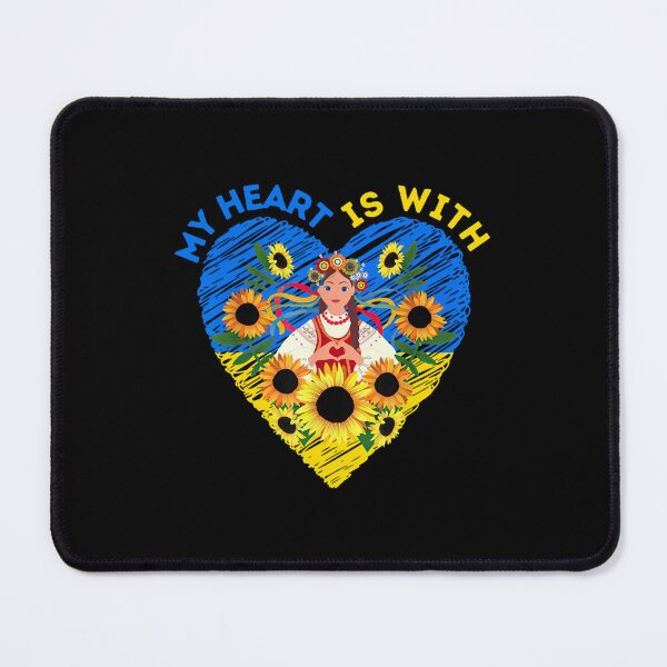 Item preview, My Heart Is With Ukraine Sunflower designed and sold by Mattilyndils.