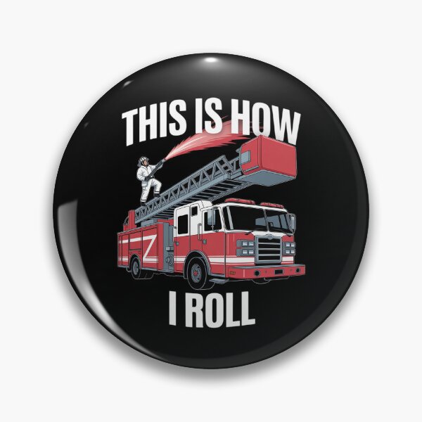 Item preview, Firemen This Is How I Roll Volunteer Firefighter Fire Truck designed and sold by Jadiantukora.