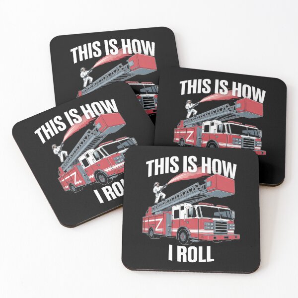 Item preview, Firemen This Is How I Roll Volunteer Firefighter Fire Truck designed and sold by Jadiantukora.