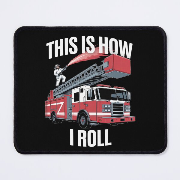 Item preview, Firemen This Is How I Roll Volunteer Firefighter Fire Truck designed and sold by Jadiantukora.