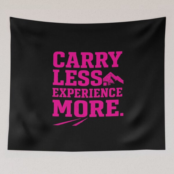 Item preview, Carry Less Experience More | Nature Inspired Minimalist Tee designed and sold by typoinspired.
