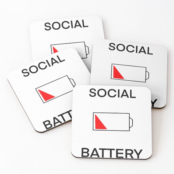 Item preview, Drained Social Battery designed and sold by SweetIceTees.