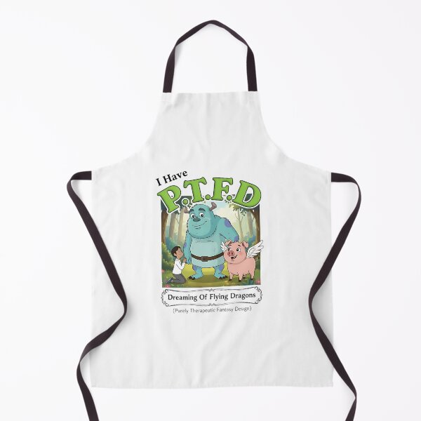 Item preview, I Have PTFD – Dreaming of Flying Dragons Funny Fantasy Cartoon Design designed and sold by zrwsfjbu3.