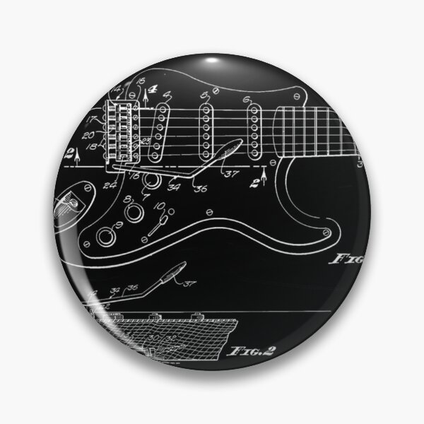 Item preview, 1956 Stratocaster Guitar Patent Office Drawing Tremolo Bar designed and sold by SabiPires.