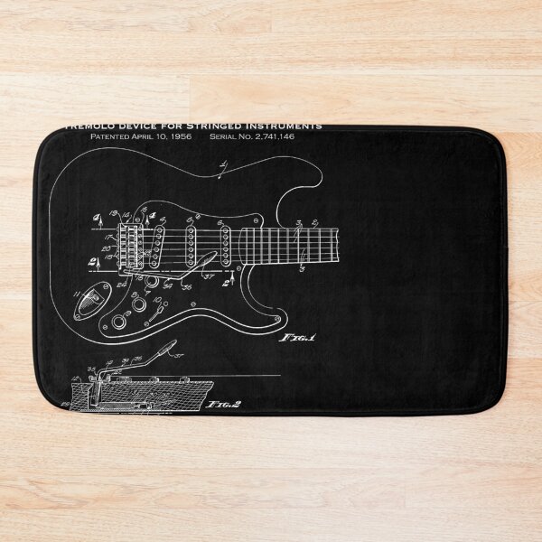 Item preview, 1956 Stratocaster Guitar Patent Office Drawing Tremolo Bar designed and sold by SabiPires.