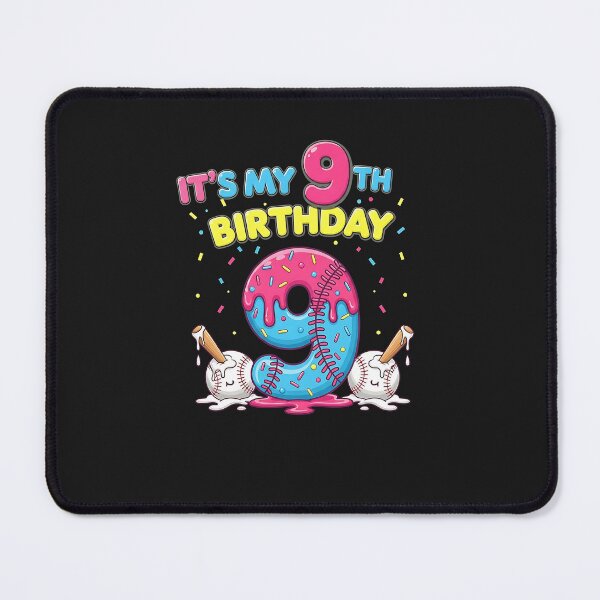 Item preview, Baseball 9 Year Old Ice Cream Drip 9th Birthday Boy Number 9 designed and sold by diyoor.