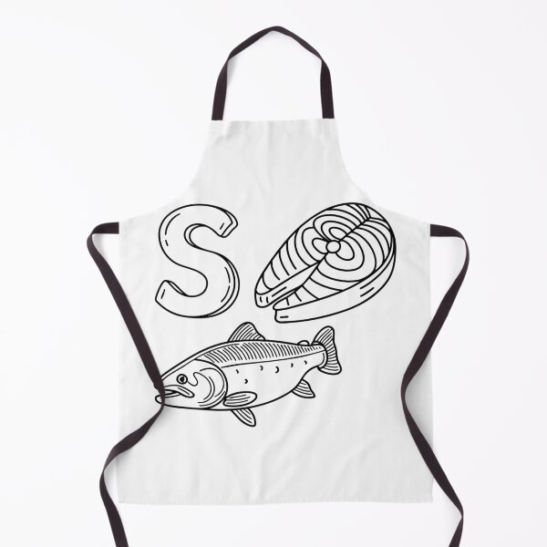 Item preview, An illustration of letter S stand for Salmon designed and sold by rasagamastore.