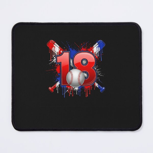Item preview, Baseball 18 Year Old Splash Drip 18th Birthday Boy Number 18 designed and sold by diyoor.
