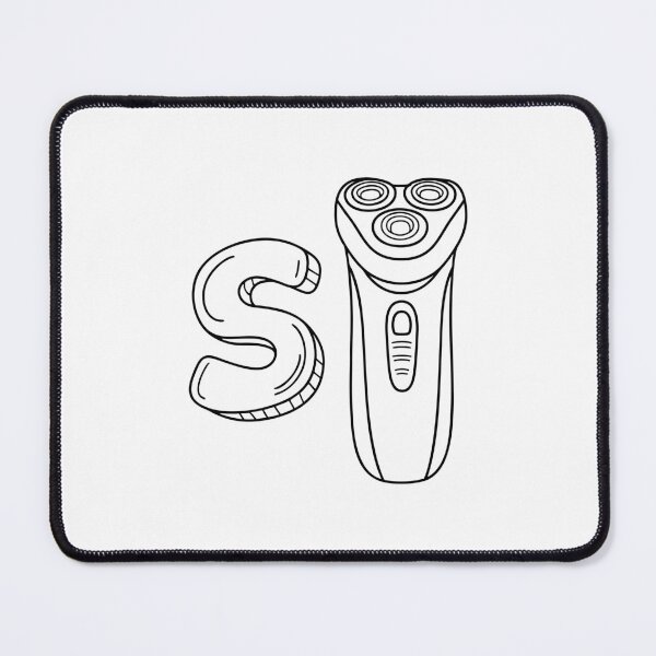 Item preview, An illustration of letter S stand for Shaver designed and sold by rasagamastore.