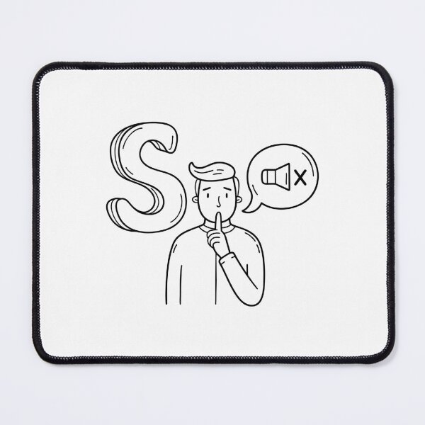 Item preview, An illustration of letter S stand for Silence designed and sold by rasagamastore.