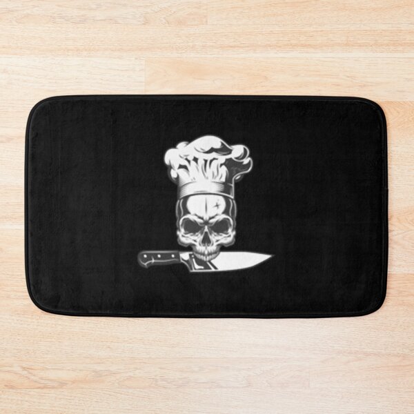 Item preview, Chef skull with knife Anthony Bourdain emblem and moto  designed and sold by EclectricDesign.
