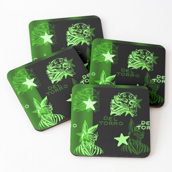 Item preview, GREEN GLOW Mister Rabbit X Skeleton Reaper Tattoo designed and sold by Del Torro Alternatives .