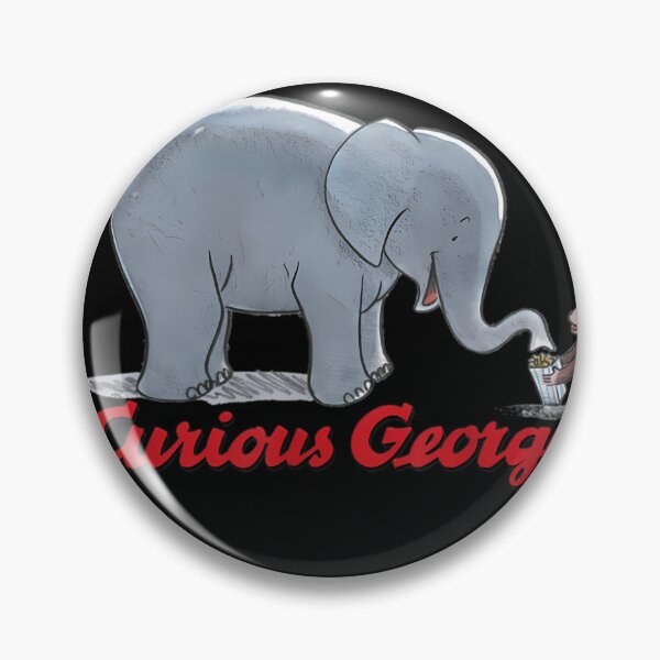 Item preview, Curious George And Elephant Portrait 	  	 designed and sold by lukdulsz37.