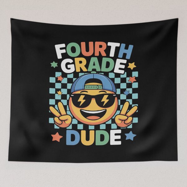Item preview, Fourth Grade Dude Back to School First Day of 4th Grade Boys designed and sold by Idarmotar.