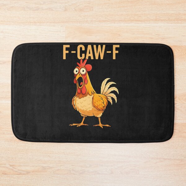 Item preview, F-Caw-F Funny Angry Chicken Pun Cartoon Design designed and sold by bhwdblz38.