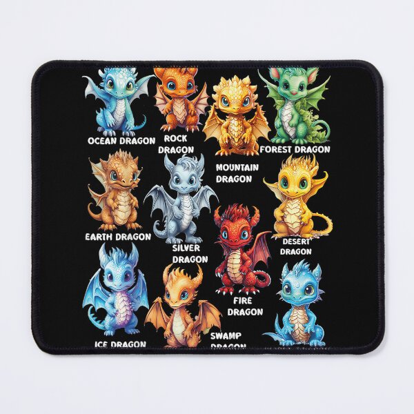Item preview, Adorable Baby Dragon Types designed and sold by AriePollich.