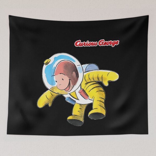 Item preview, Curious George Happy Astronaut Portrait  	 designed and sold by lukdulsz37.