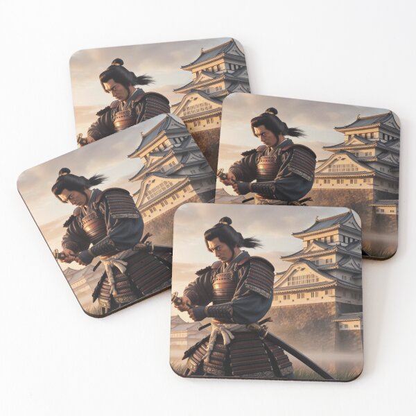 Item preview, Samurai Mushashi Miyamato with Katana at Himeji Castle designed and sold by chateauxstudios.