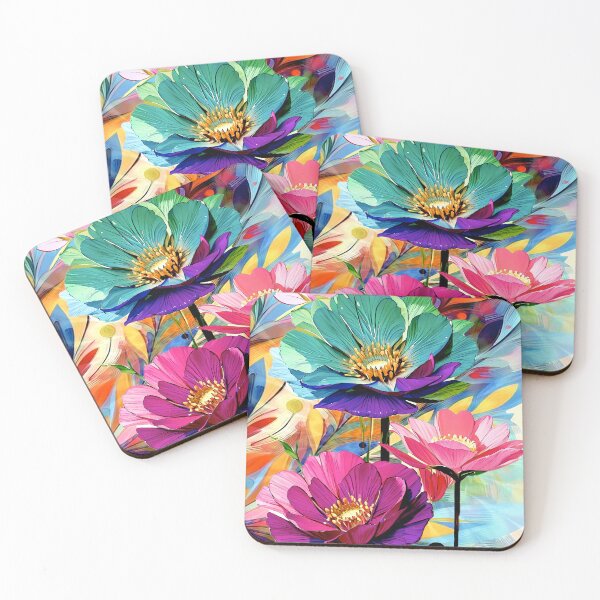 Item preview, Flower Garden Abstract Painting designed and sold by ViaARTfactory.