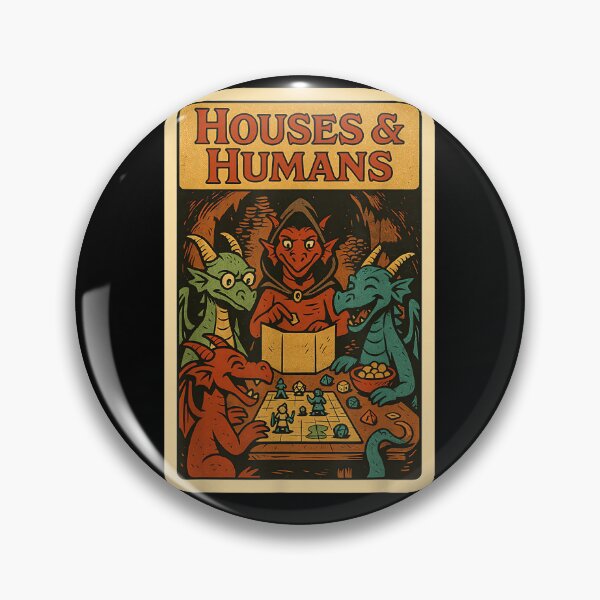 Item preview, Vintage Dragons Gaming Houses and Humans designed and sold by AriePollich.