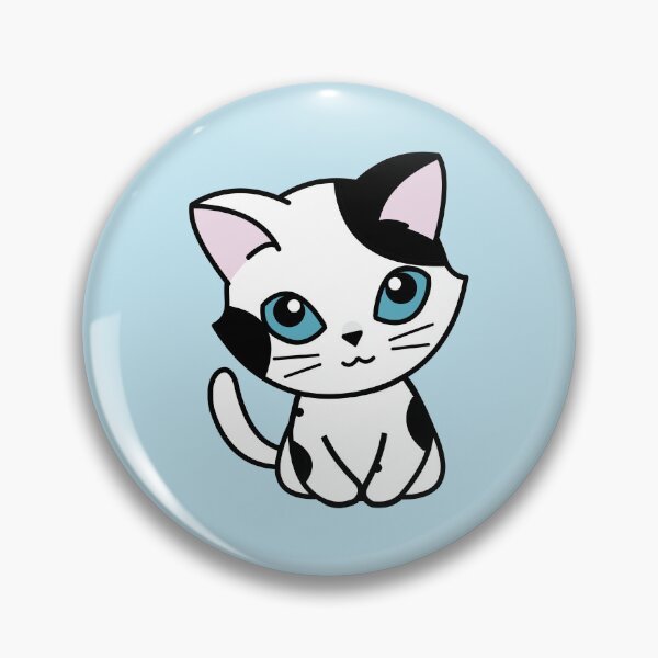 Item preview, Black Spotted Cat with Blue Eyes designed and sold by missnisa.