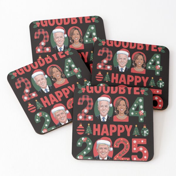 Item preview, Goodbye 2024 Hello 2025 TRUMP Christmas New Year's Eve designed and sold by VladoZork.