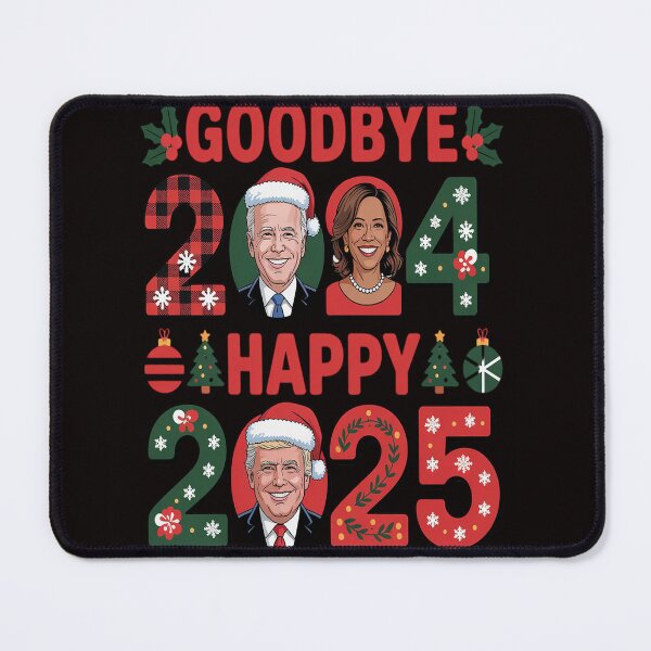 Item preview, Goodbye 2024 Hello 2025 TRUMP Christmas New Year's Eve designed and sold by VladoZork.