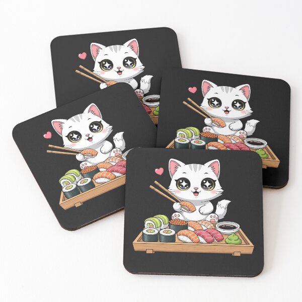 Item preview, Kawaii Cat Anime Japanese Retro Men Women Kids Funny Cat  designed and sold by cawtoon.