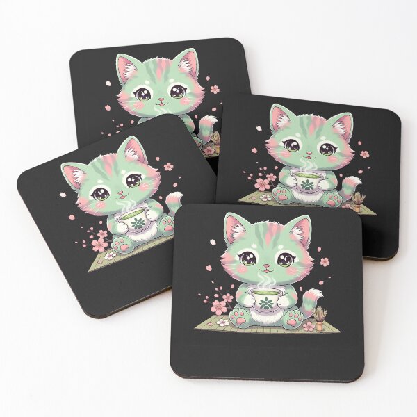 Item preview, Kawaii Cat Anime Japanese Retro Men Women Kids Funny Cat  designed and sold by cawtoon.