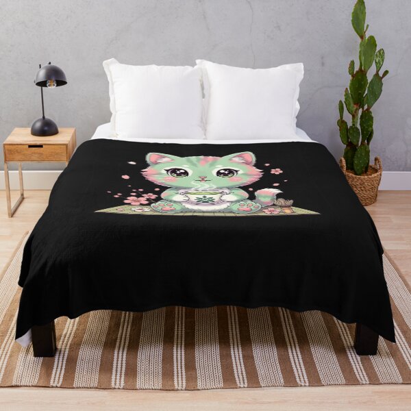 Item preview, Kawaii Cat Anime Japanese Retro Men Women Kids Funny Cat  designed and sold by cawtoon.
