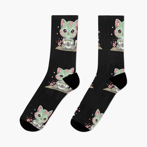 Item preview, Kawaii Cat Anime Japanese Retro Men Women Kids Funny Cat  designed and sold by cawtoon.