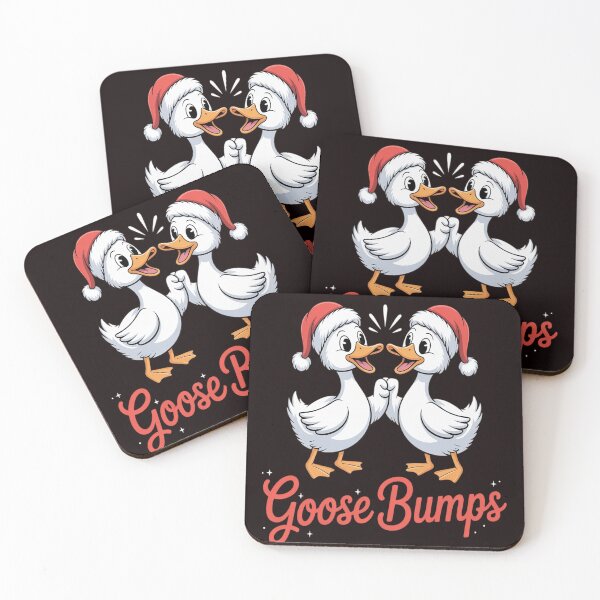 Item preview, Goose Bumps Goosebumps Funny Christmas Geese Fist Bump designed and sold by VladoZork.