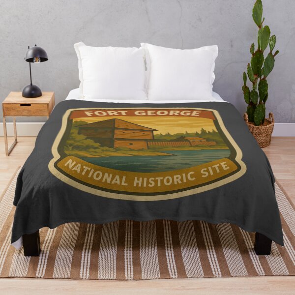 Item preview, Vintage Canadian National Park Prints: Fort George designed and sold by PinUpPizzazz.