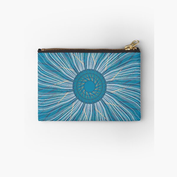 Item preview, Teal Navy Geometric Mandala Burst designed and sold by LaiThaiPatterns.
