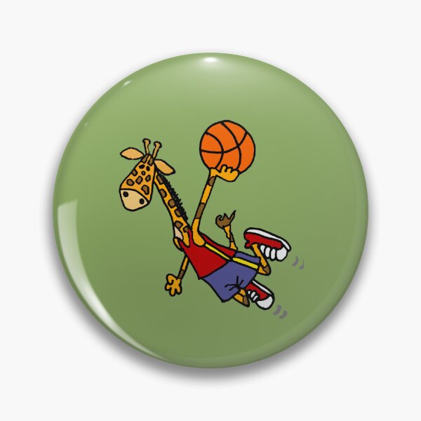 Item preview, Funny Giraffe Slam Dunk Basketball Sports.png designed and sold by Zayalanni.